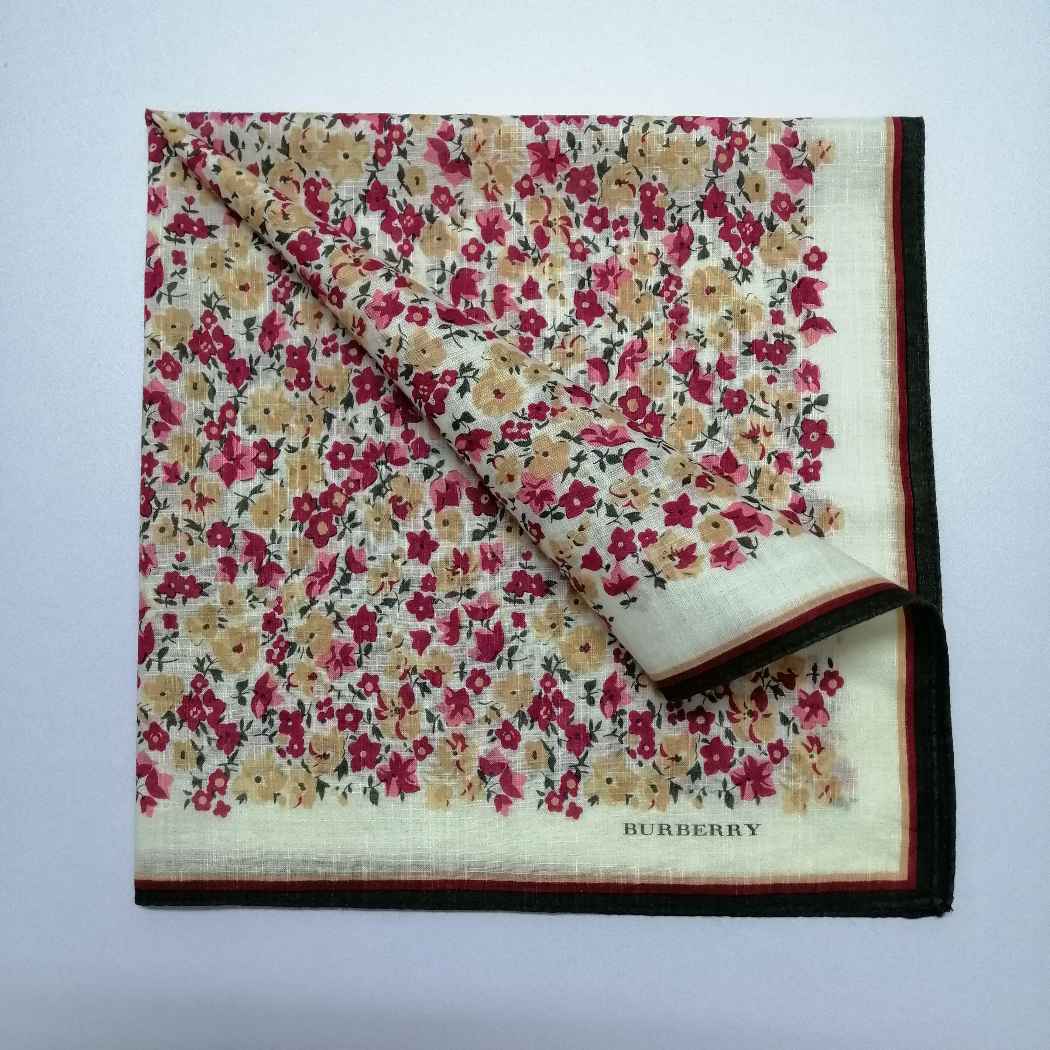 Burberry × Vintage Vintage Burberry Handkerchief/Neckerchief/Scarves-KD1079 Size ONE SIZE - 3 Thumbnail