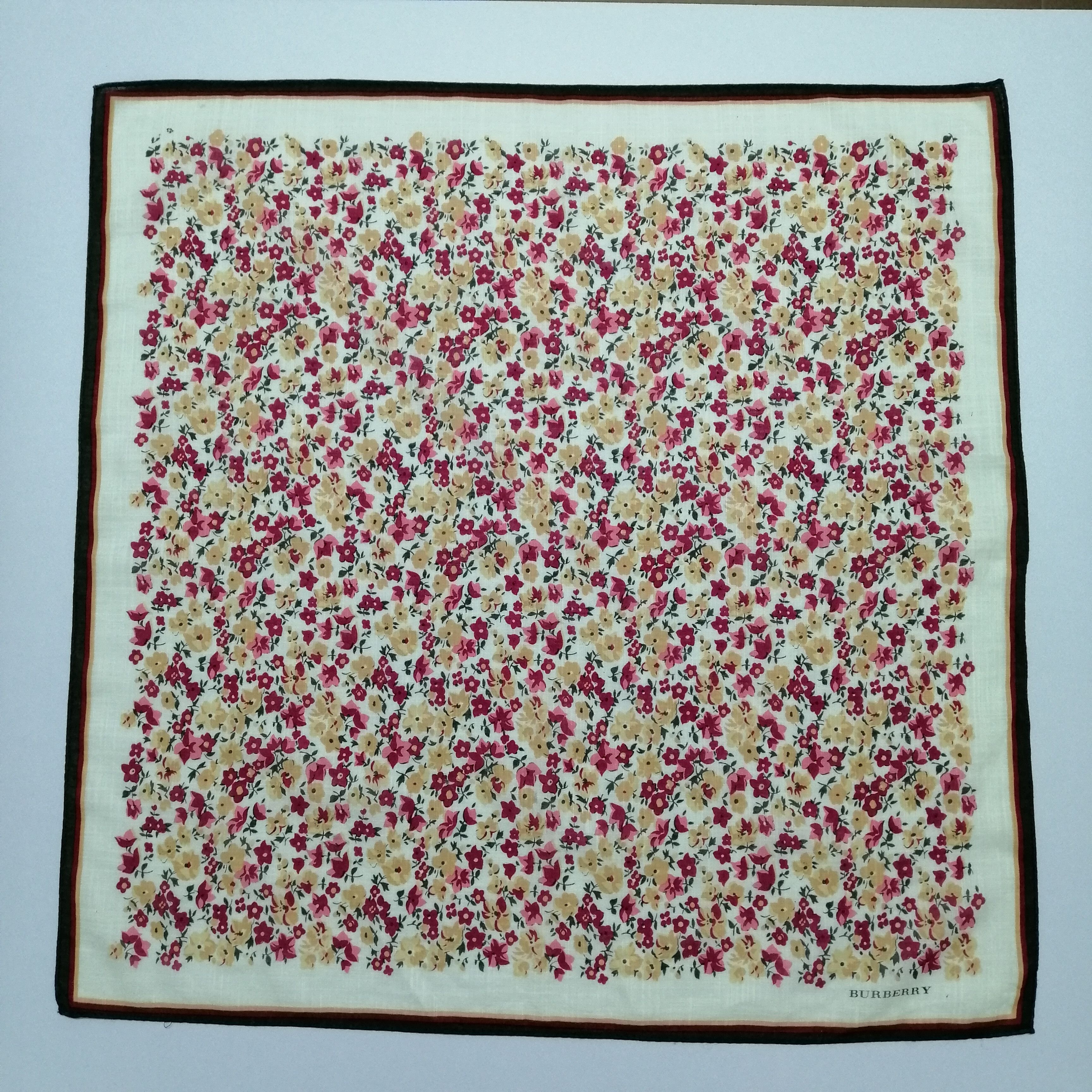 Burberry × Vintage Vintage Burberry Handkerchief/Neckerchief/Scarves-KD1079 Size ONE SIZE - 2 Thumbnail