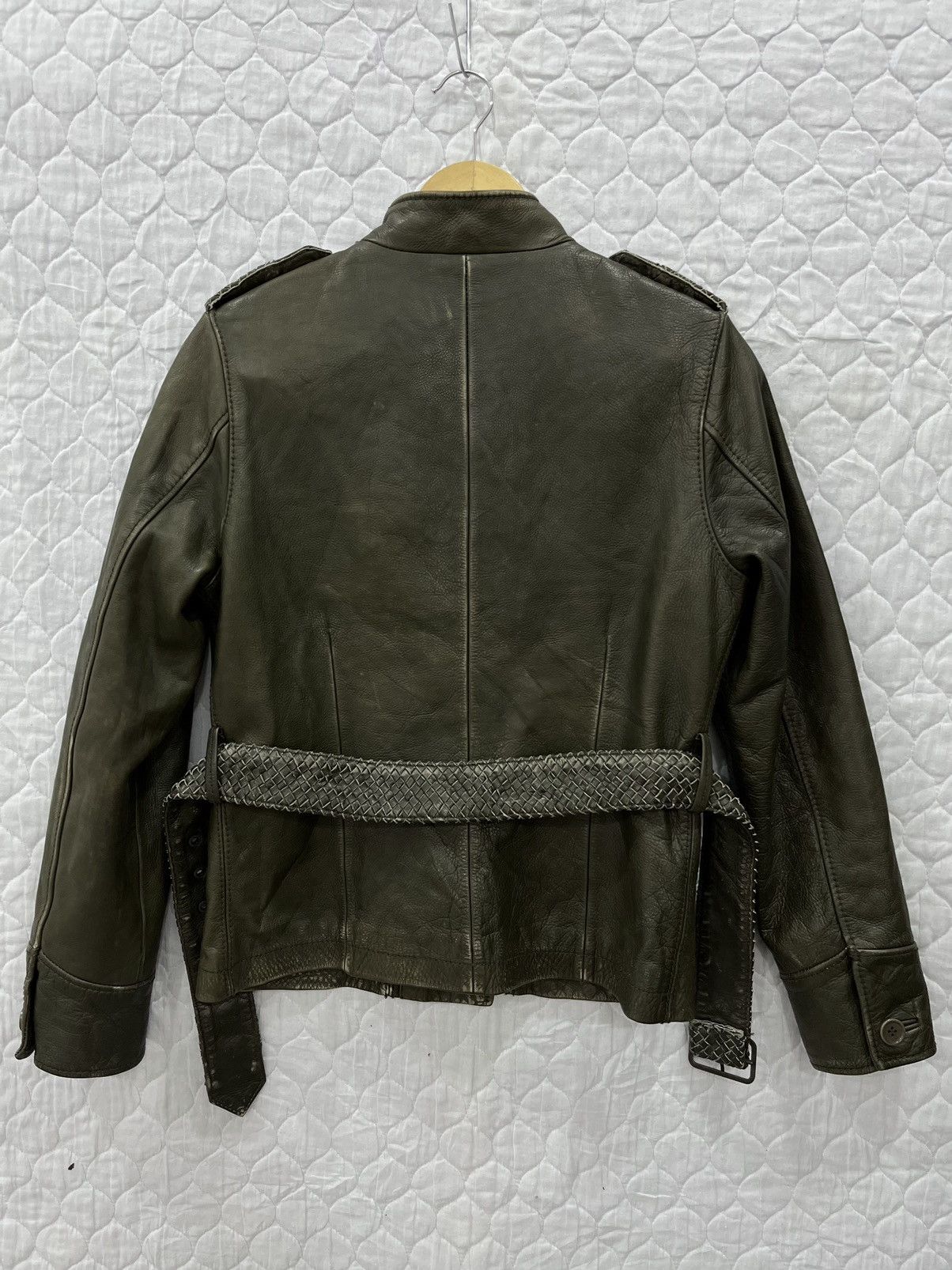 Pringle Of Scotland A. PRINGLE OF SCOTLAND LEATHER BELTING JACKET JACKET Size L / US 10 / IT 46 - 5 Thumbnail