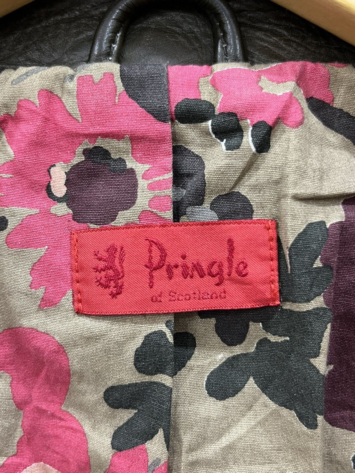 Pringle Of Scotland A. PRINGLE OF SCOTLAND LEATHER BELTING JACKET JACKET Size L / US 10 / IT 46 - 7 Thumbnail