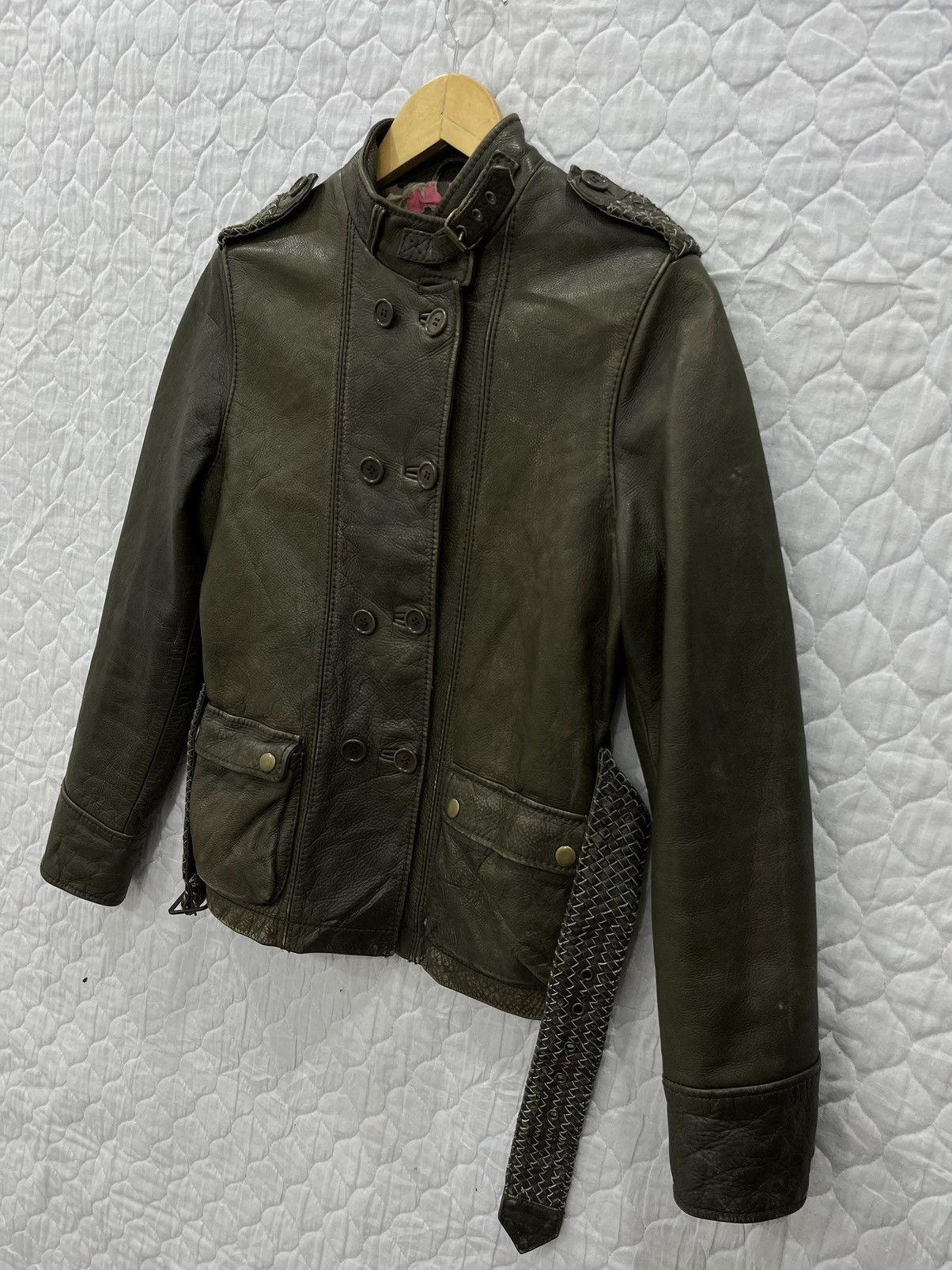 Pringle Of Scotland A. PRINGLE OF SCOTLAND LEATHER BELTING JACKET JACKET Size L / US 10 / IT 46 - 4 Thumbnail