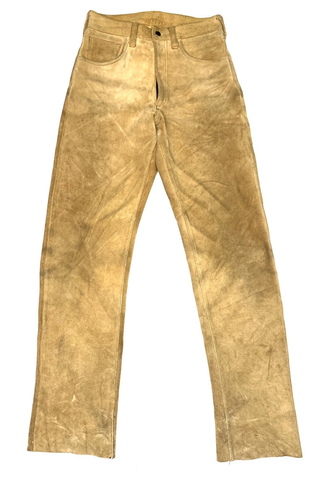 🔥Vintage Suede Leather Heavy Trousers Pants