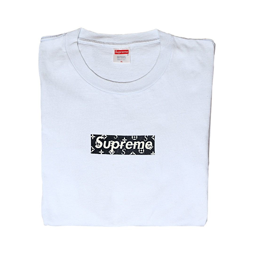 Supreme Vintage LV Monogram Cease and Desist Box Logo Sticker Brown –