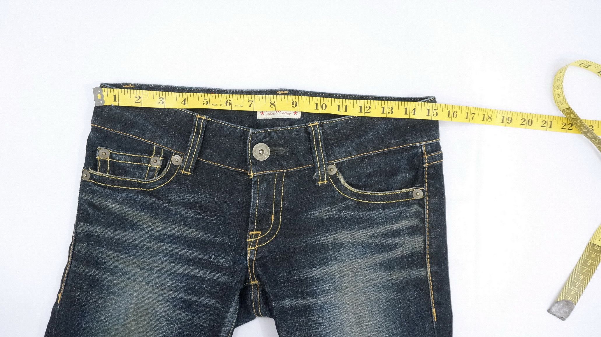 MOUSSY Flare Vtg MOUSSY Selection Japan Indigo Skinny Womens Jeans Size 30" / US 8 / IT 44 - 13 Thumbnail