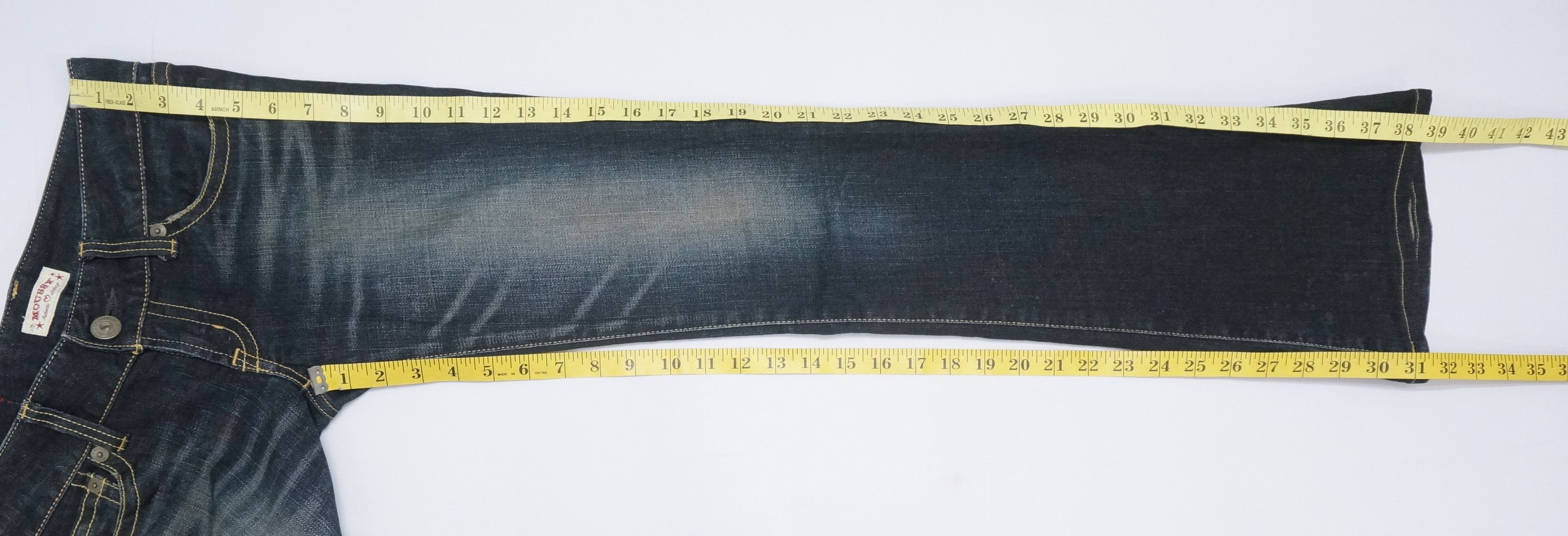 MOUSSY Flare Vtg MOUSSY Selection Japan Indigo Skinny Womens Jeans Size 30" / US 8 / IT 44 - 15 Thumbnail