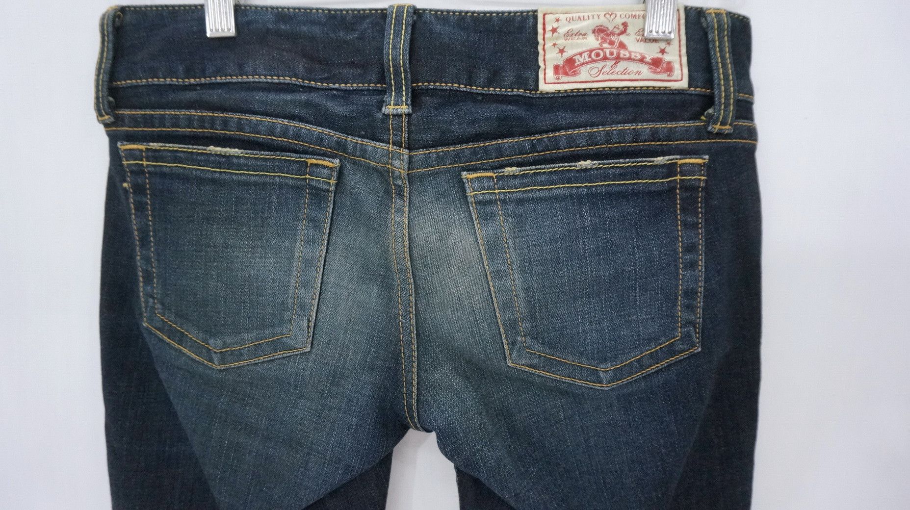 MOUSSY Flare Vtg MOUSSY Selection Japan Indigo Skinny Womens Jeans Size 30" / US 8 / IT 44 - 9 Thumbnail