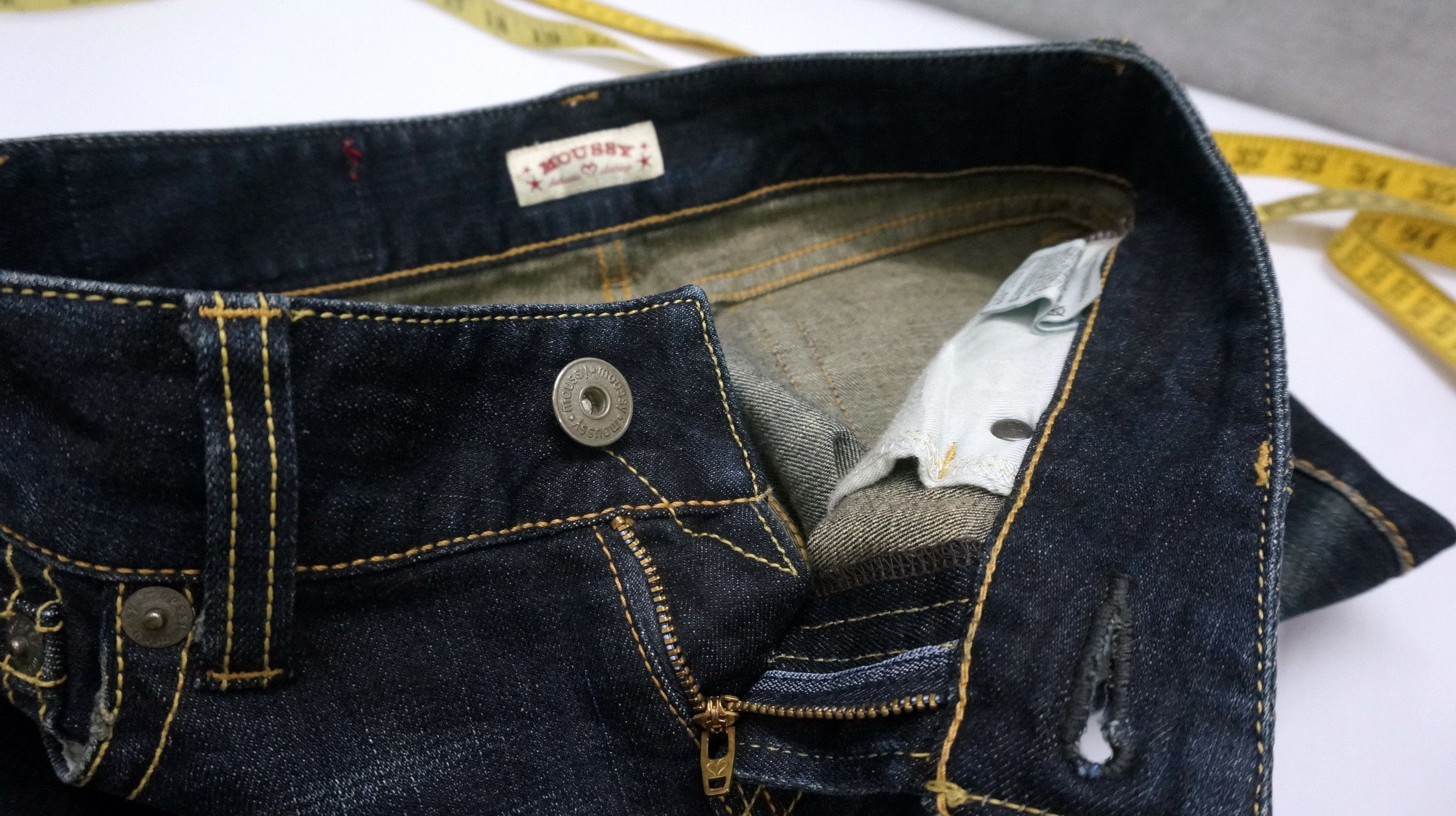 MOUSSY Flare Vtg MOUSSY Selection Japan Indigo Skinny Womens Jeans Size 30" / US 8 / IT 44 - 19 Thumbnail
