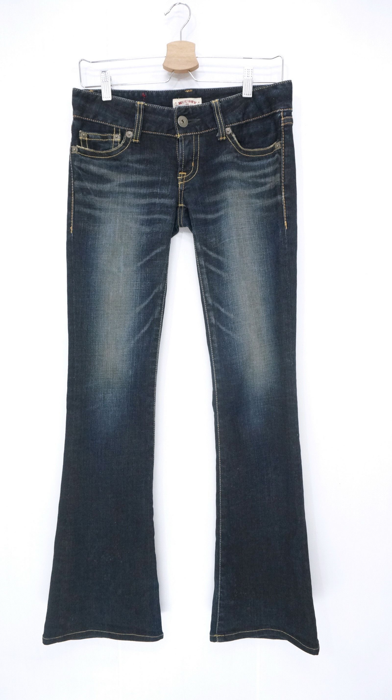 MOUSSY Flare Vtg MOUSSY Selection Japan Indigo Skinny Womens Jeans Size 30" / US 8 / IT 44 - 2 Thumbnail