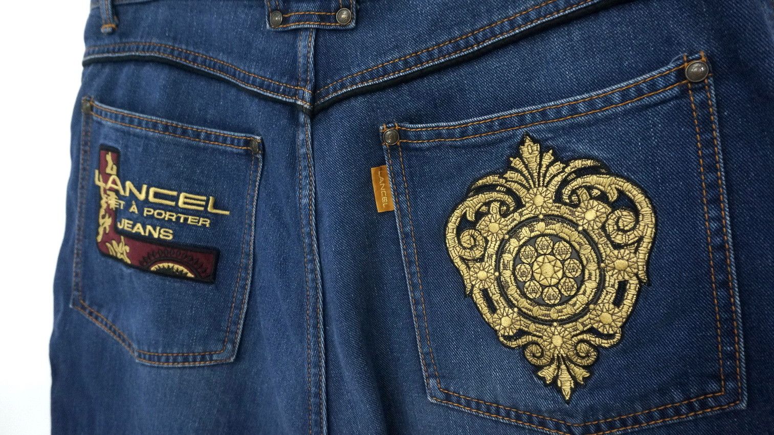 Vintage Vintage LANCEL PARIS PRET A PORTER High Waist Soft Denim Size US 33 - 6 Thumbnail