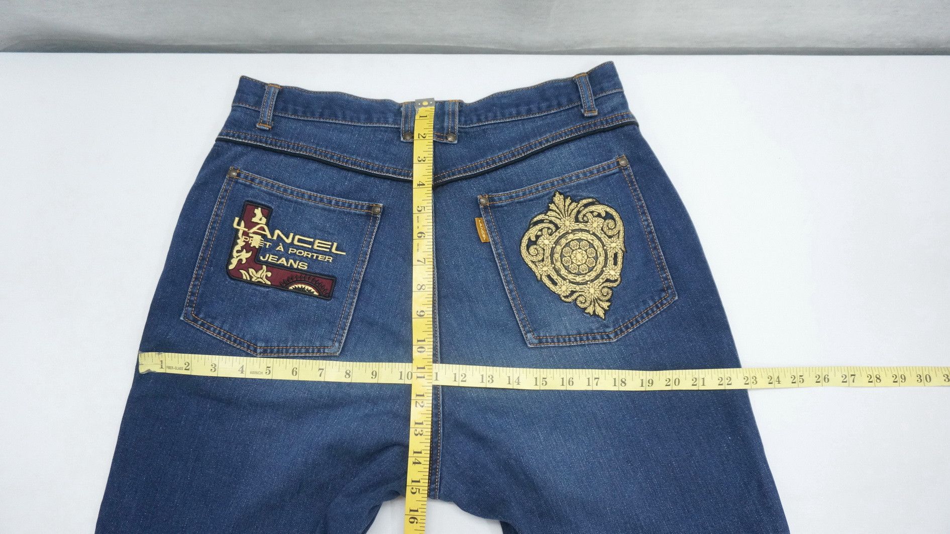 Vintage Vintage LANCEL PARIS PRET A PORTER High Waist Soft Denim Size US 33 - 17 Thumbnail