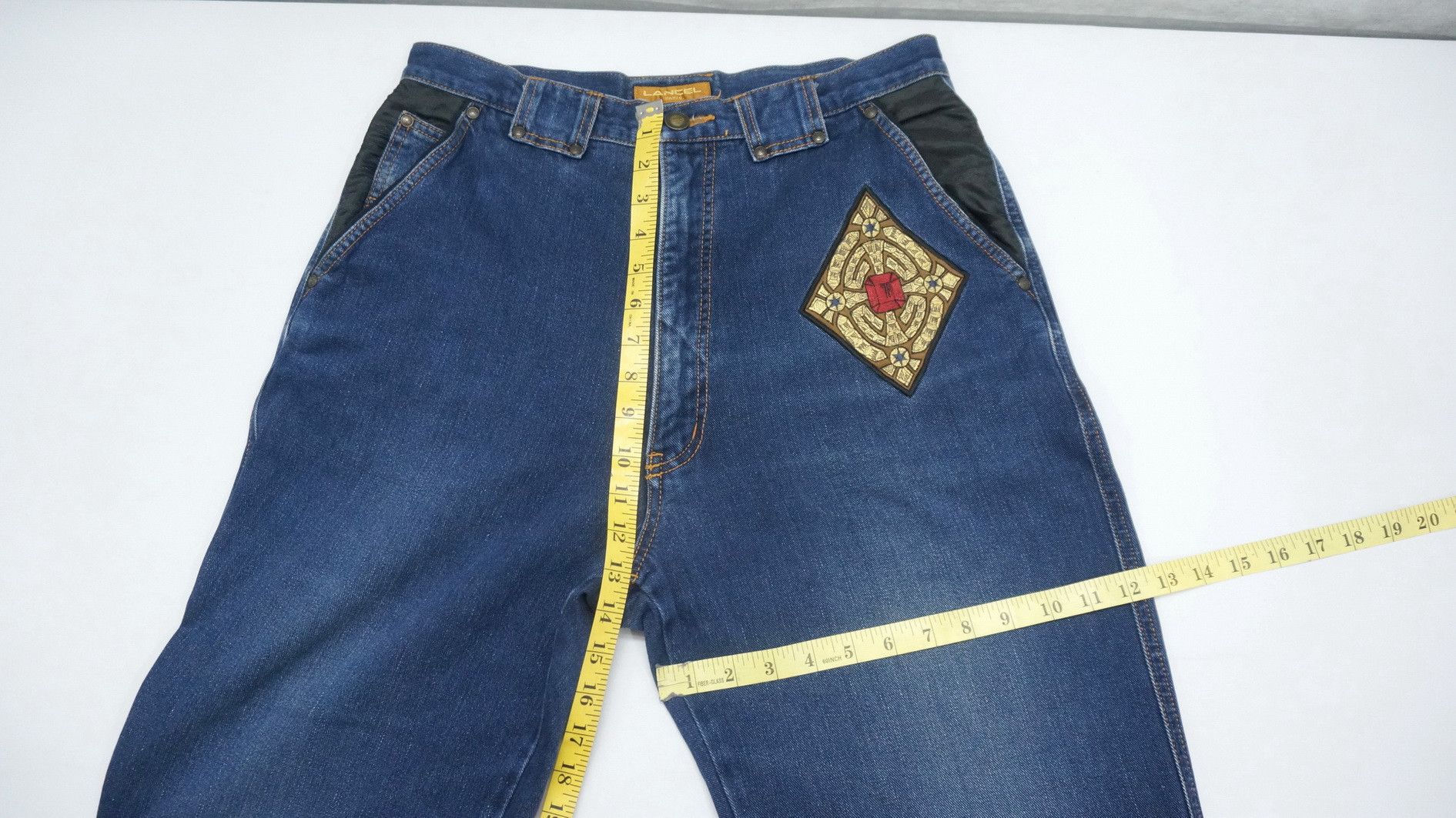 Vintage Vintage LANCEL PARIS PRET A PORTER High Waist Soft Denim Size US 33 - 16 Thumbnail