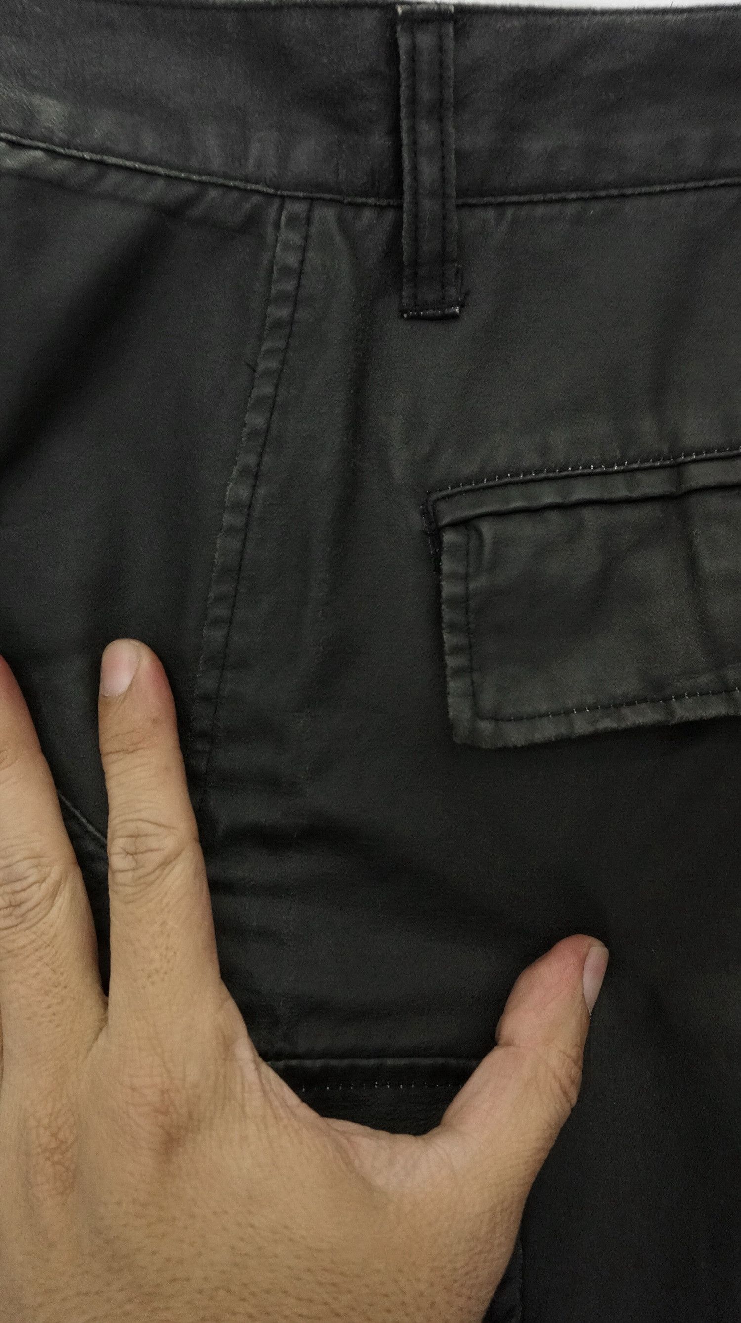 Japanese Brand Vintage OLEEG Japan Faded Waxed Worn Out Cargo Pants Size US 33 - 8 Thumbnail