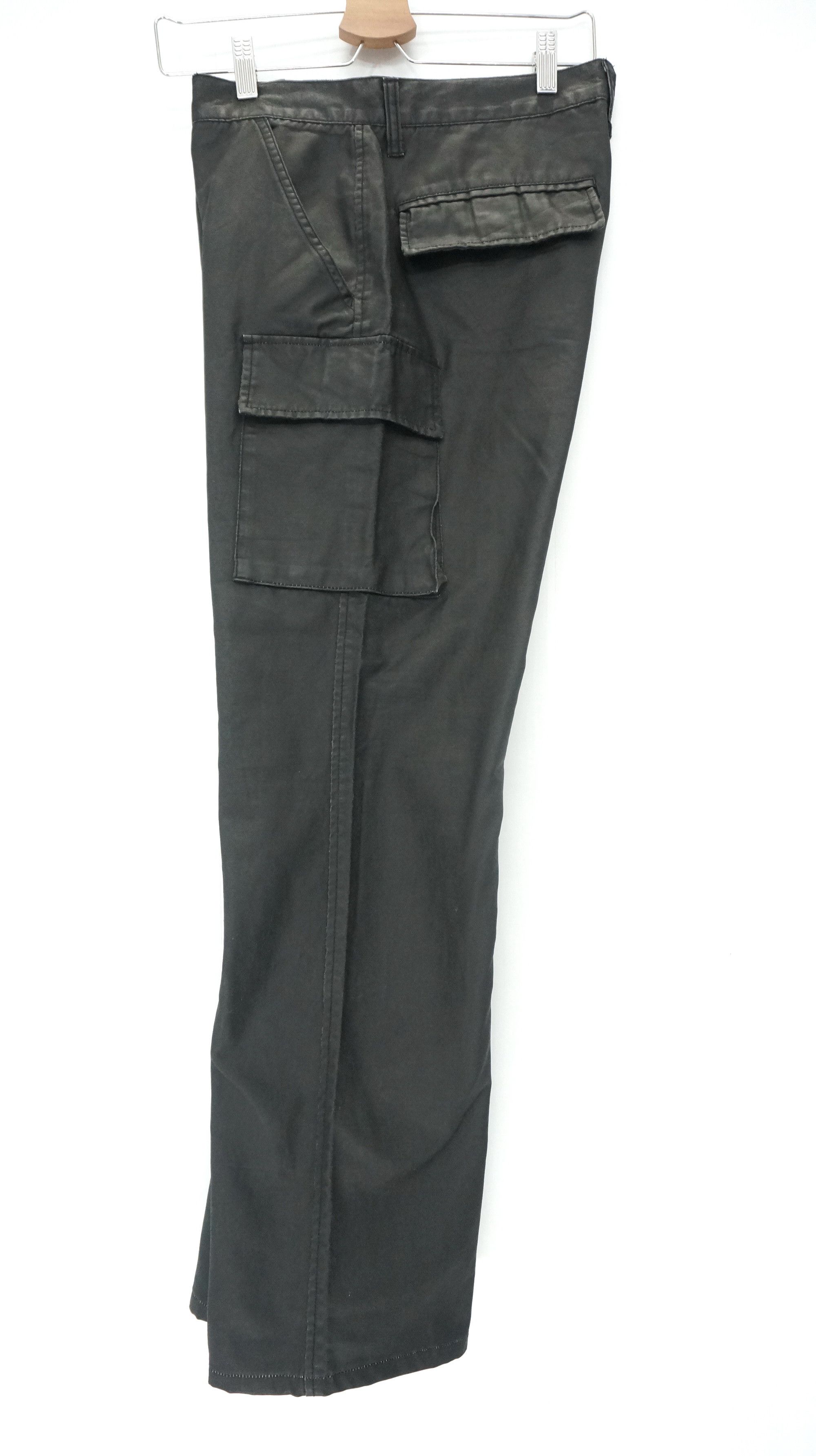 Japanese Brand Vintage OLEEG Japan Faded Waxed Worn Out Cargo Pants Size US 33 - 3 Thumbnail