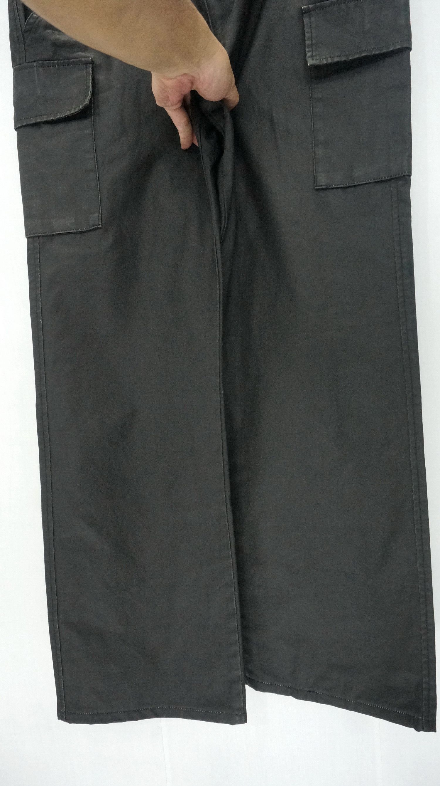 Japanese Brand Vintage OLEEG Japan Faded Waxed Worn Out Cargo Pants Size US 33 - 6 Thumbnail