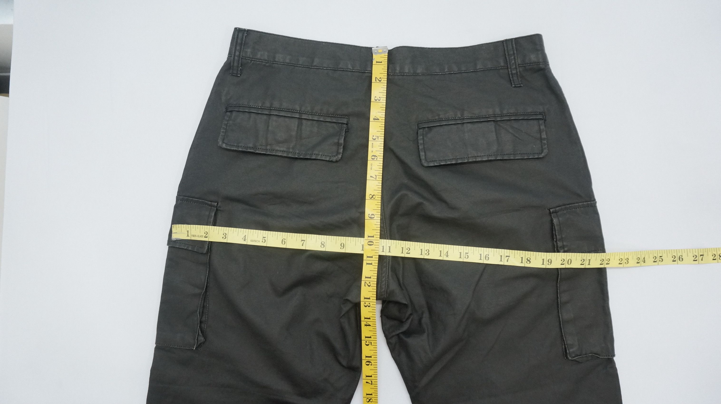 Japanese Brand Vintage OLEEG Japan Faded Waxed Worn Out Cargo Pants Size US 33 - 14 Thumbnail