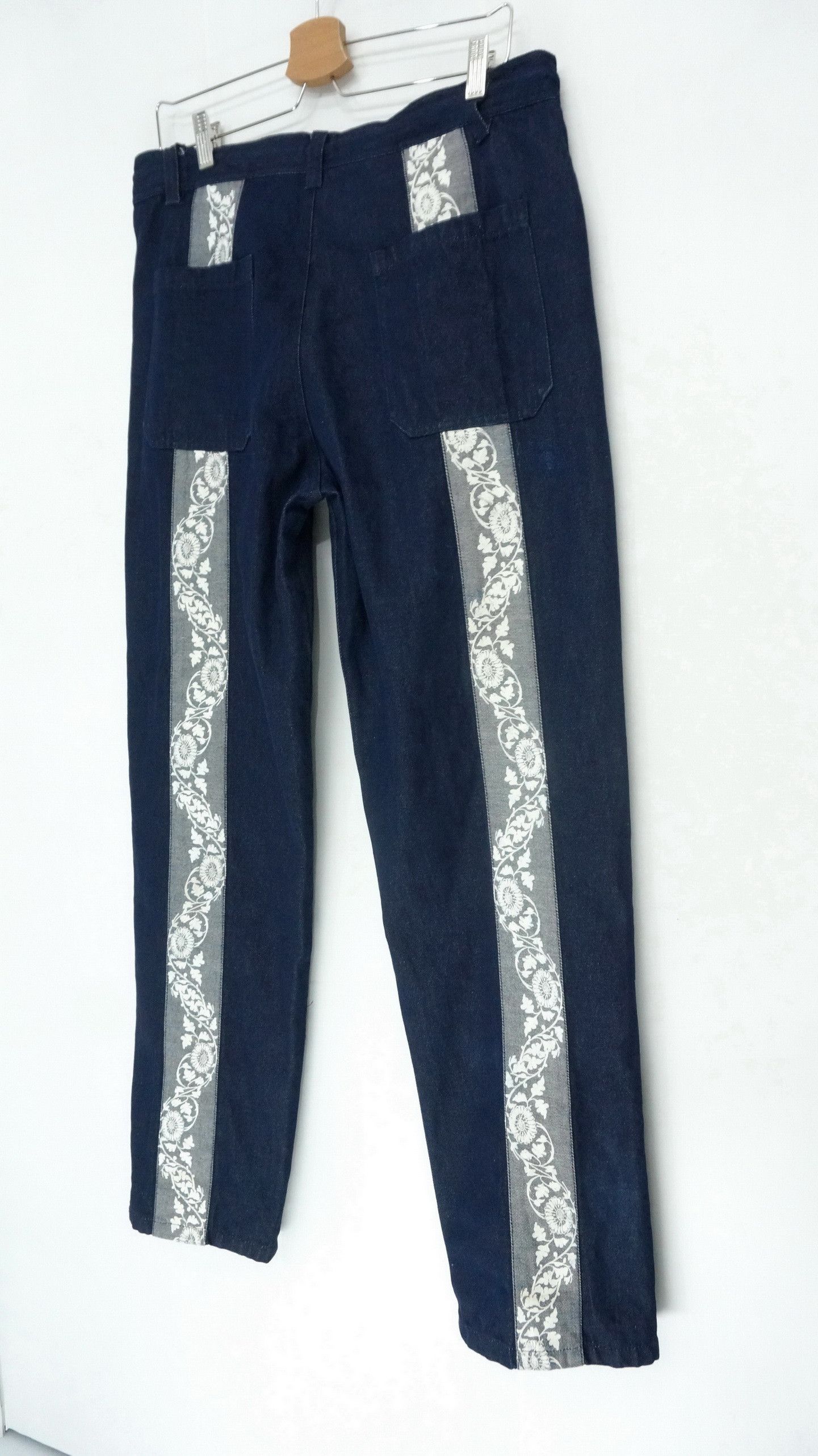 Japanese Brand 🔥Rare Japanese Brand GEMSTONES Art Patch Raw Denim Size US 33 - 7 Thumbnail