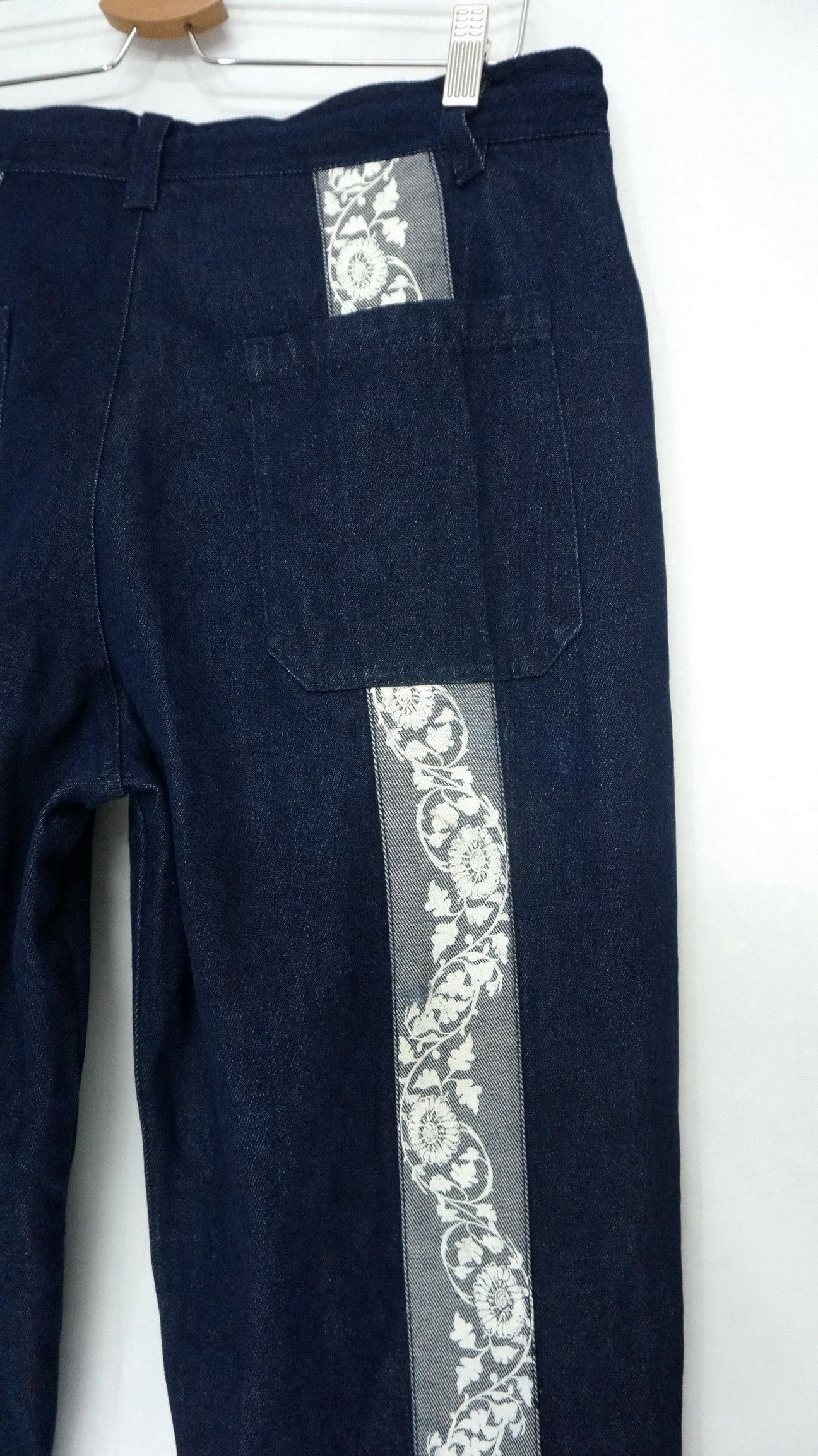 Japanese Brand 🔥Rare Japanese Brand GEMSTONES Art Patch Raw Denim Size US 33 - 6 Thumbnail