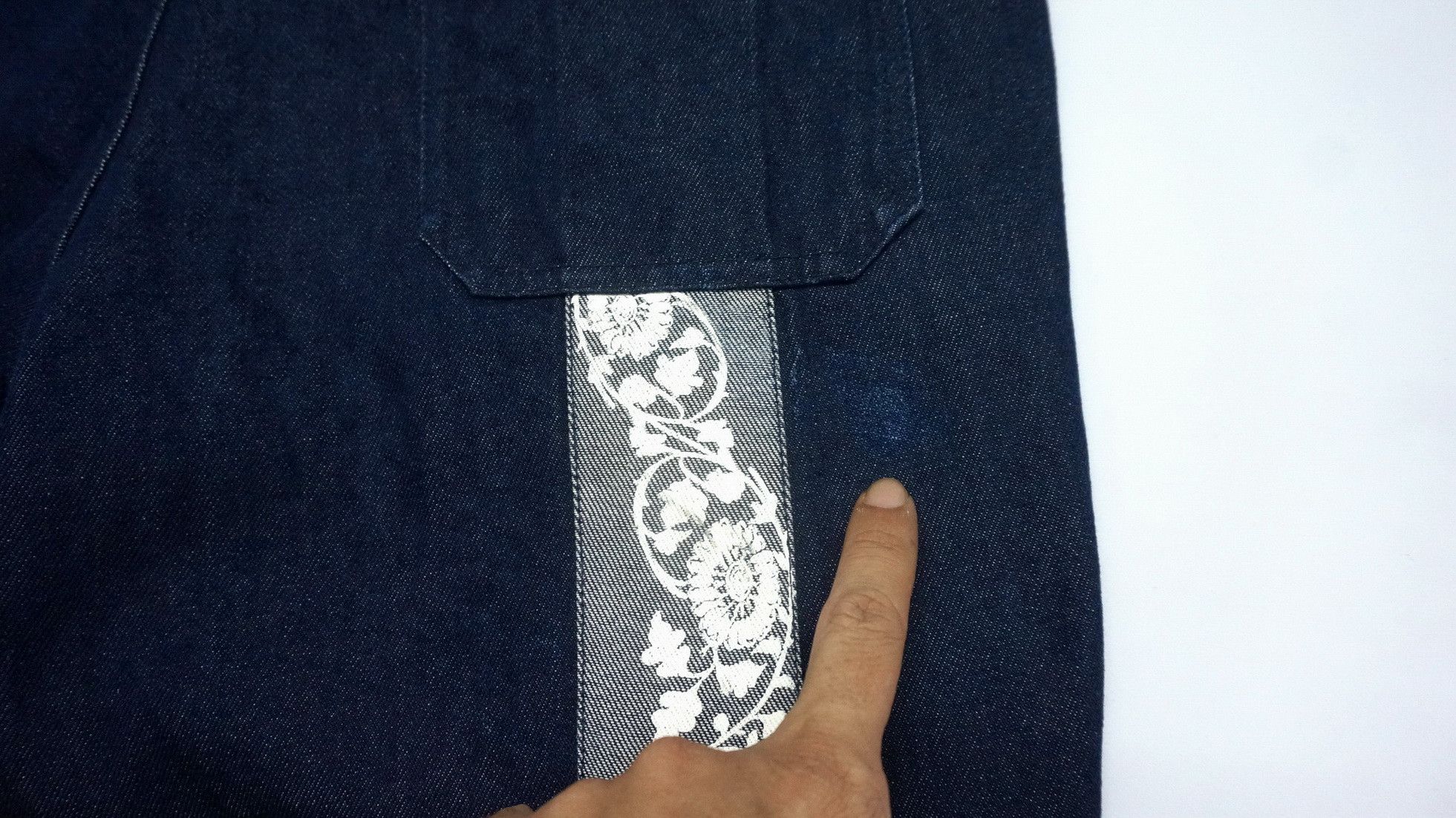 Japanese Brand 🔥Rare Japanese Brand GEMSTONES Art Patch Raw Denim Size US 33 - 22 Thumbnail