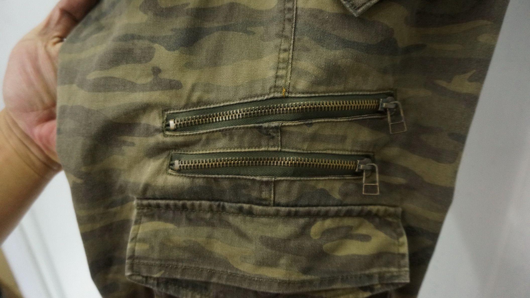 Hysteric Glamour 🔥ROOT THREE🇯🇵 Low Rise Flare Tiger Camo Cargo Pants Size US 32 / EU 48 - 12 Thumbnail