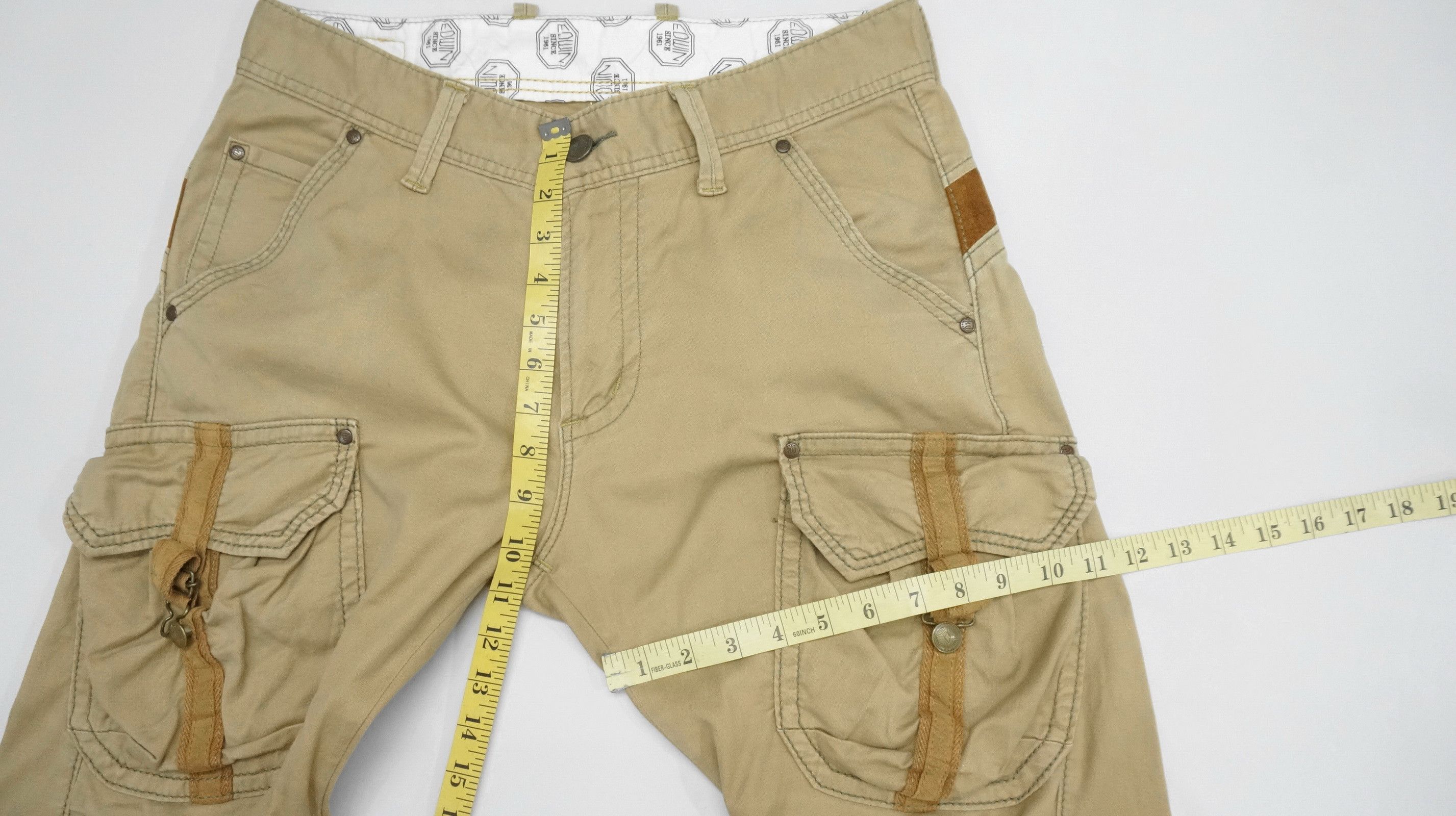 Edwin 🔥 Vintage EDWIN Tactical Slim Cargo Pants Size US 32 / EU 48 - 15 Thumbnail