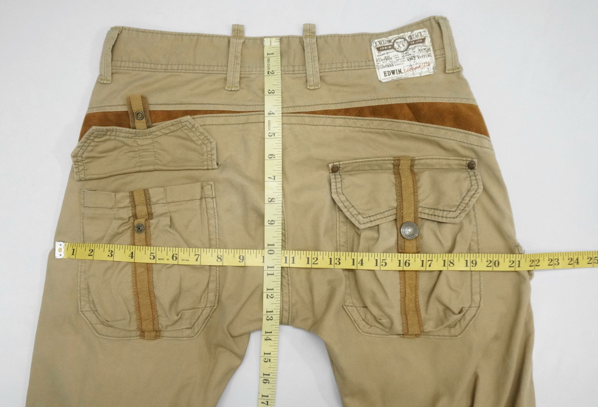 Edwin 🔥 Vintage EDWIN Tactical Slim Cargo Pants Size US 32 / EU 48 - 18 Thumbnail