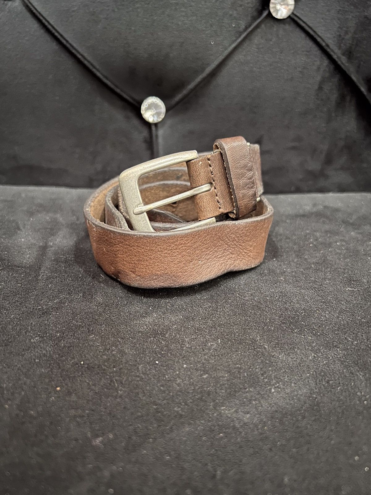 HARE Hare Tanned Leather Buckle Belt Size ONE SIZE - 3 Thumbnail
