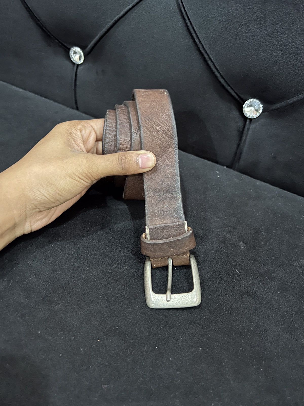 HARE Hare Tanned Leather Buckle Belt Size ONE SIZE - 2 Thumbnail