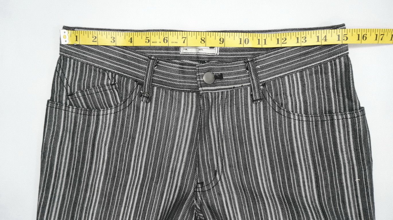 Japanese Brand 🔥🔥 MICHEL KLEIN Hickory Slim Lowrise Denim Japan Size US 29 - 11 Thumbnail