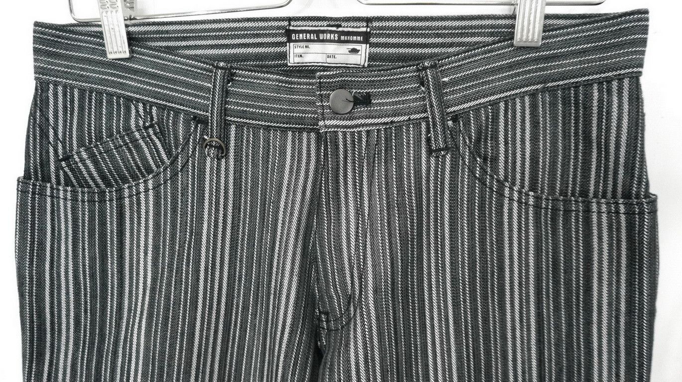 Japanese Brand 🔥🔥 MICHEL KLEIN Hickory Slim Lowrise Denim Japan Size US 29 - 5 Thumbnail