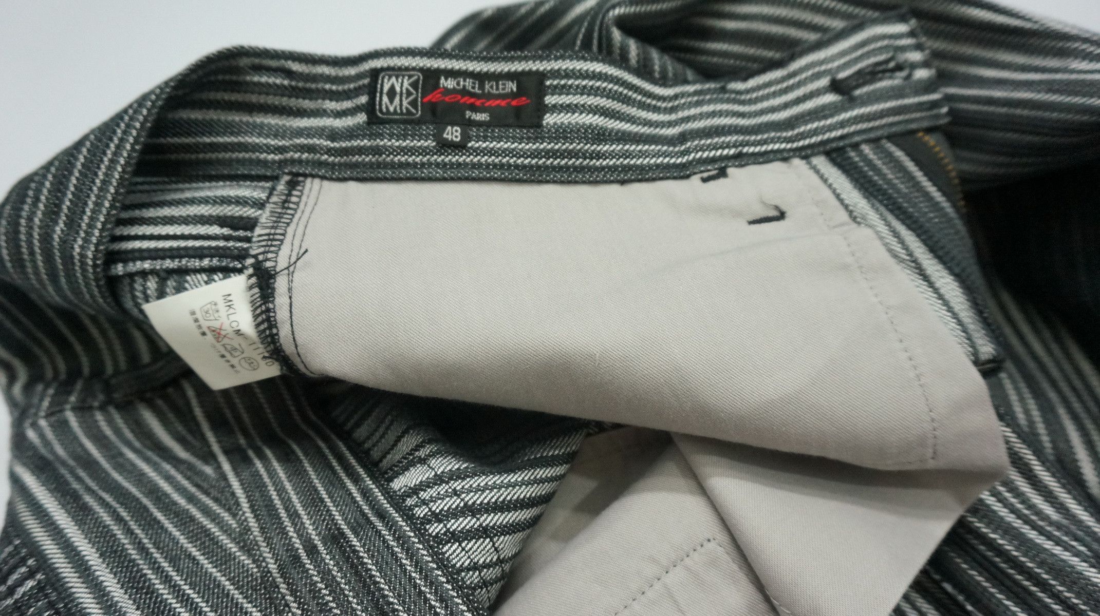Japanese Brand 🔥🔥 MICHEL KLEIN Hickory Slim Lowrise Denim Japan Size US 29 - 17 Thumbnail