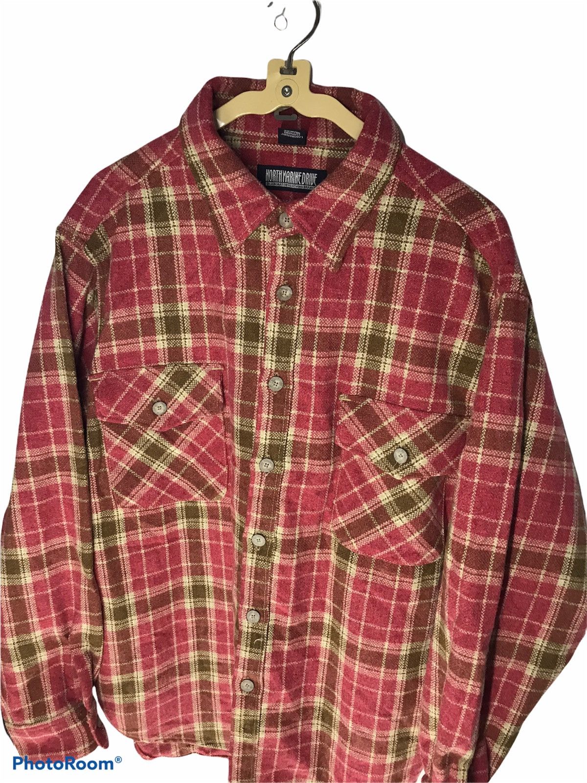 Flannel × Japanese Brand × Vintage Vintage wool flannel north marine drive Size US L / EU 52-54 / 3 - 3 Thumbnail