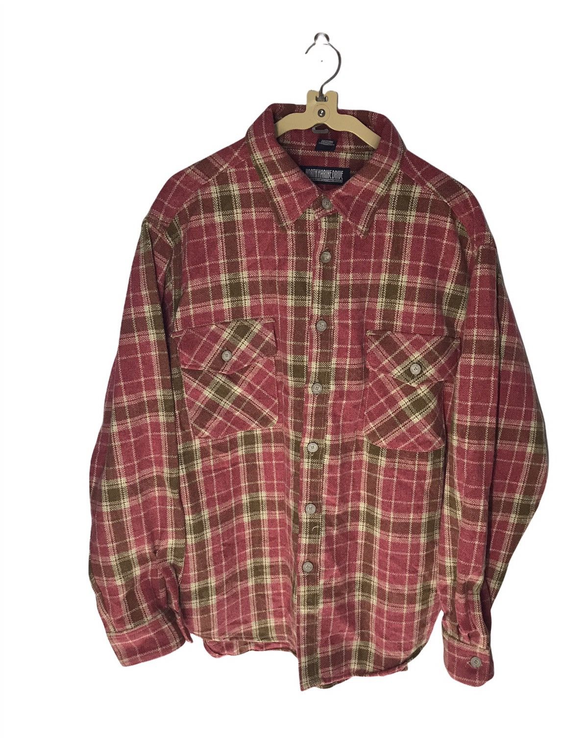 Flannel × Japanese Brand × Vintage Vintage wool flannel north marine drive Size US L / EU 52-54 / 3 - 1 Thumbnail