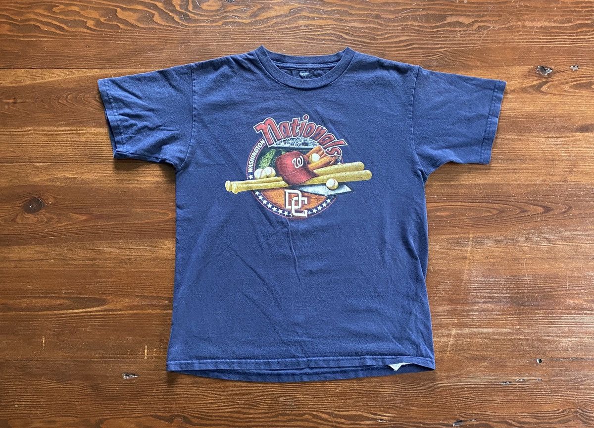 Lee Y2K’s Washington Nationals MLB Lee Navy Tee Shirt KIDS Size US XXS / EU 40 - 1 Thumbnail