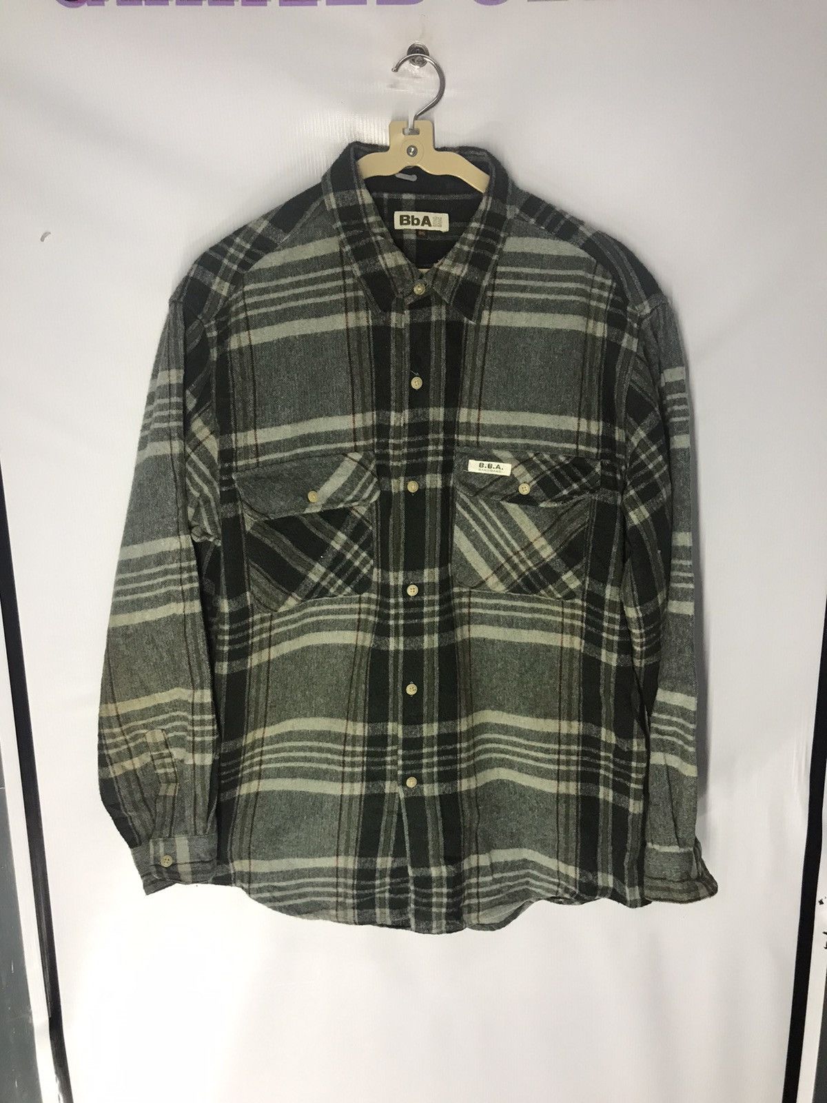 Flannel Wool flannel shirt by bba Size US L / EU 52-54 / 3 - 5 Thumbnail
