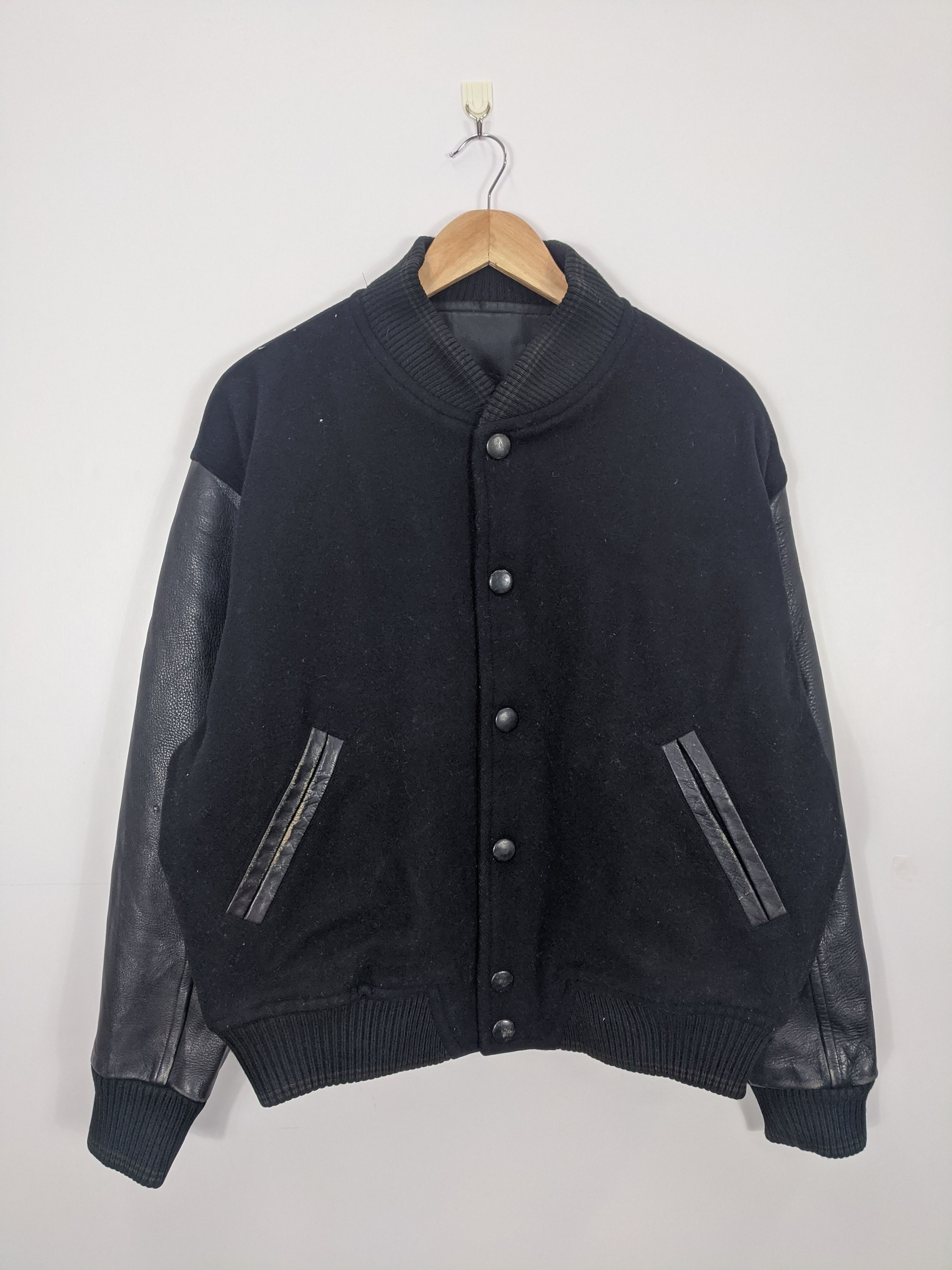 Vintage Vintage Japanese Brand The Domon Varsity Leather V0094 Size US M / EU 48-50 / 2 - 2 Thumbnail
