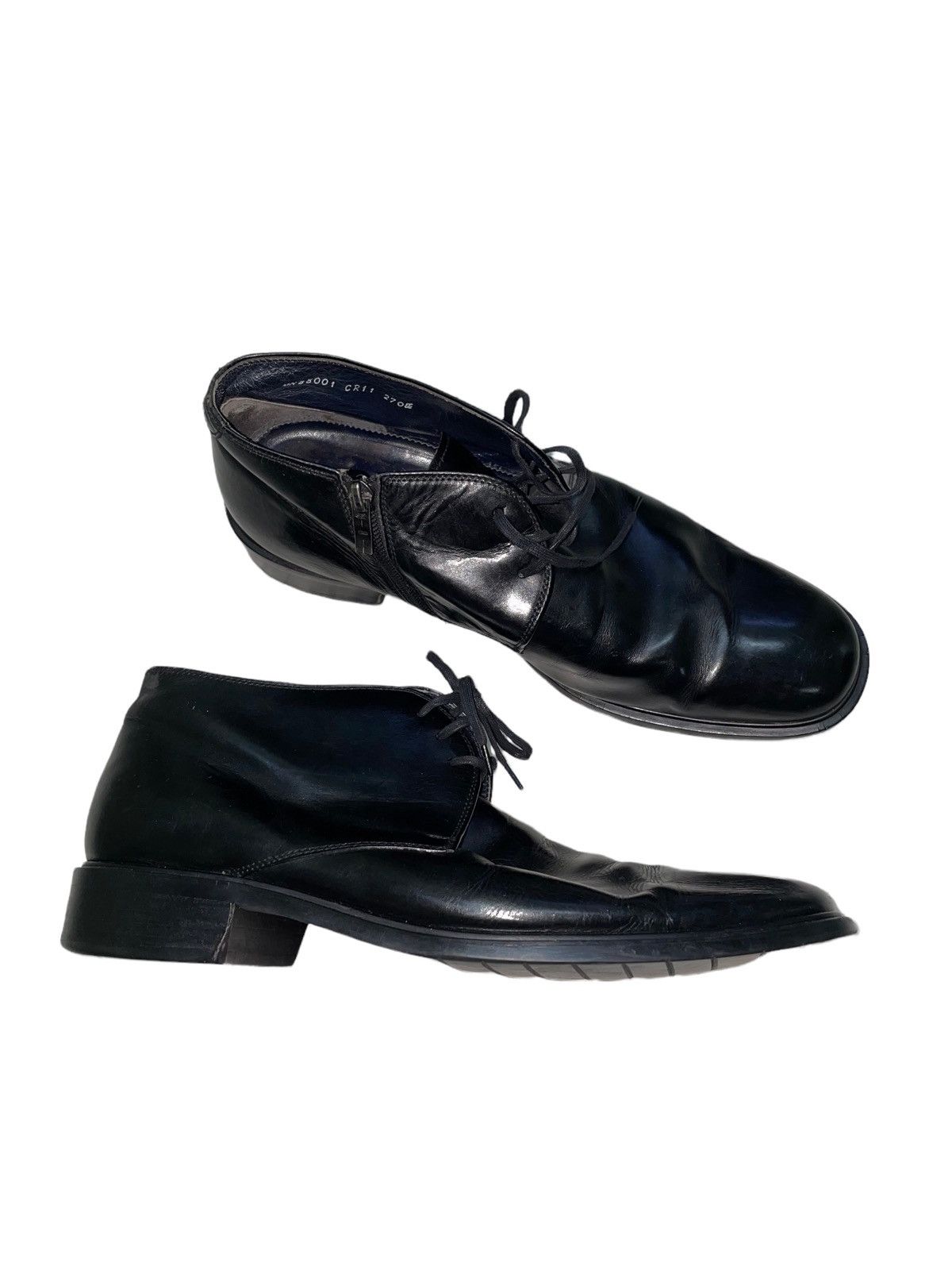 Balenciaga MenS Leather Shoes in Black, Men's (Size 11)