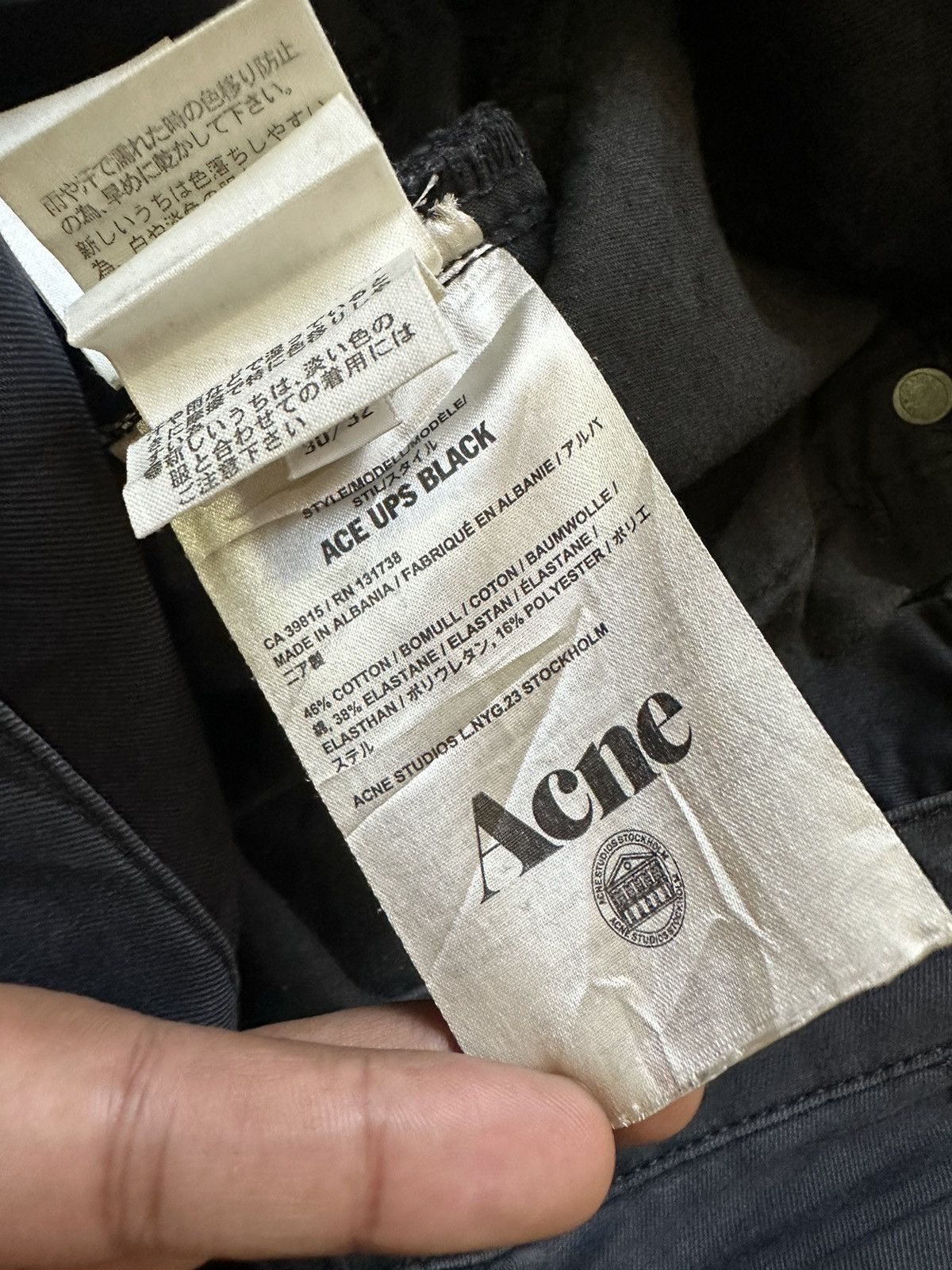 Acne Studios Acne Studios Ace Ups Jeans Size US 29 - 9 Thumbnail