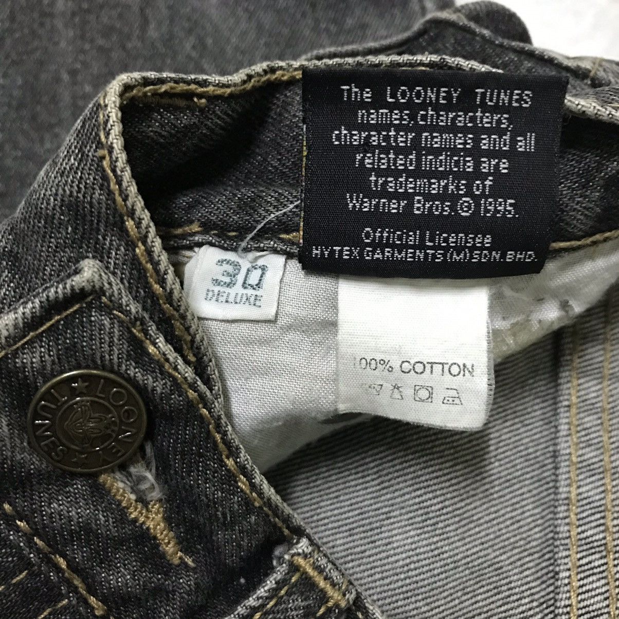 Cartoon Network Vintage DENIM JEANS LOONEY TUNES 1995 Size US 28 / EU 44 - 10 Thumbnail