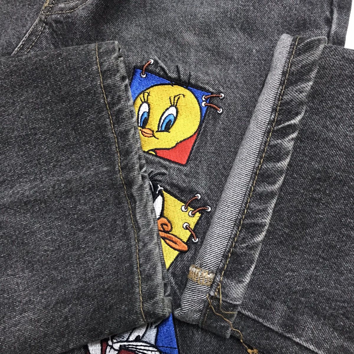 Cartoon Network Vintage DENIM JEANS LOONEY TUNES 1995 Size US 28 / EU 44 - 12 Thumbnail