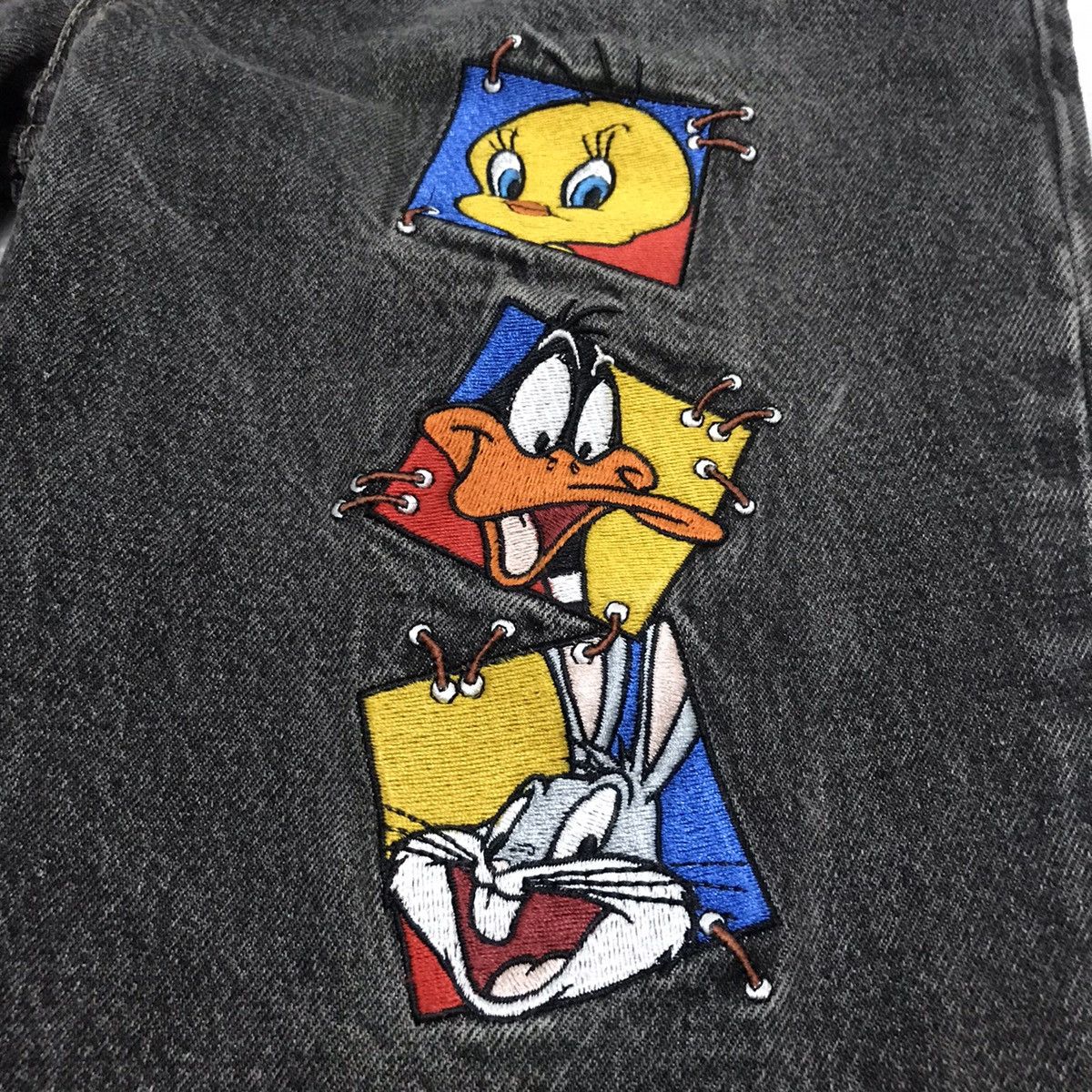 Cartoon Network Vintage DENIM JEANS LOONEY TUNES 1995 Size US 28 / EU 44 - 5 Thumbnail