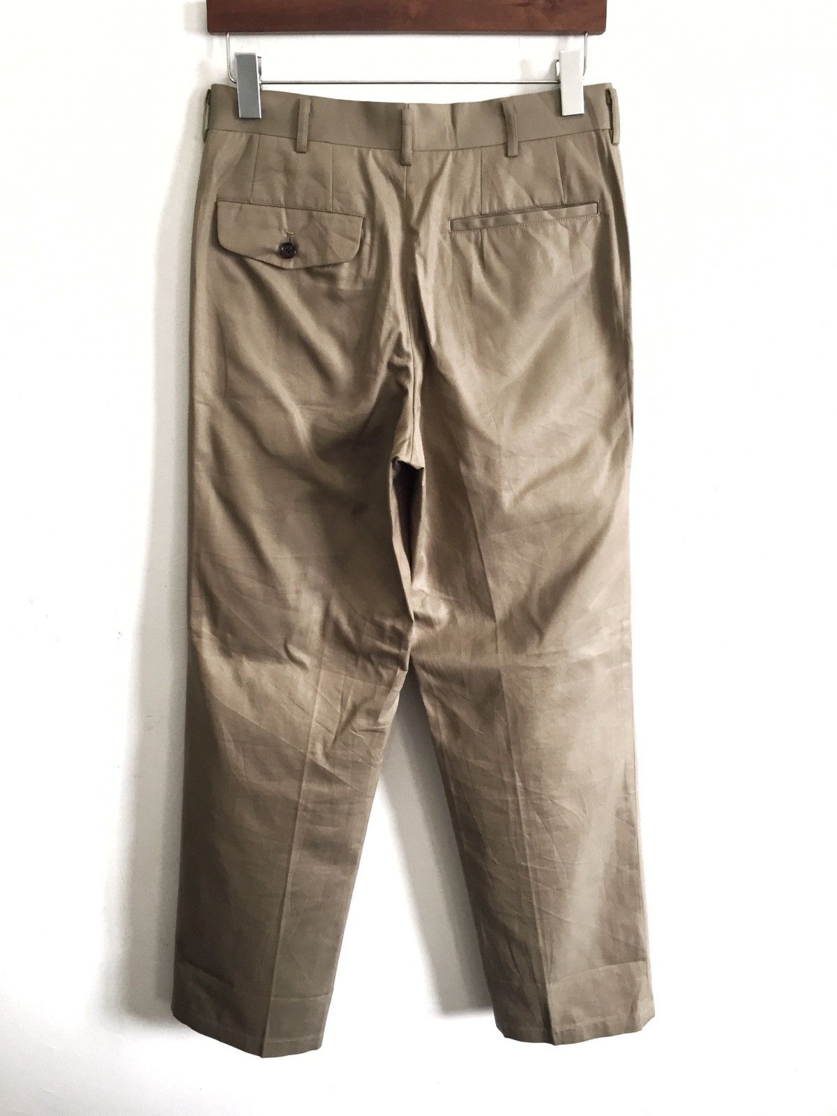 Comme des Garcons GRAIL🔥AW01 CdG Homme Wide Leg Gabardine 🎈Pants Size US 29 - 3 Thumbnail