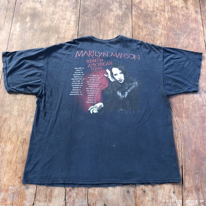 Vintage Marilyn Manson Tour 2008 Vintage T Shirt Grailed