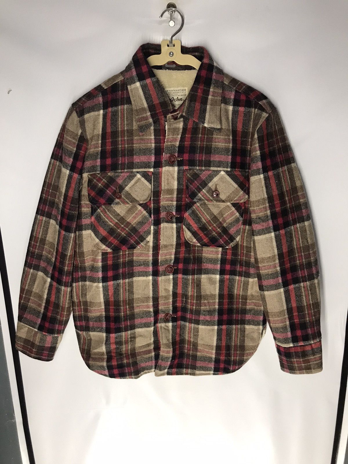 Big John × Japanese Brand × Vintage Vintage bigjohn wool flannel Size US M / EU 48-50 / 2 - 6 Thumbnail