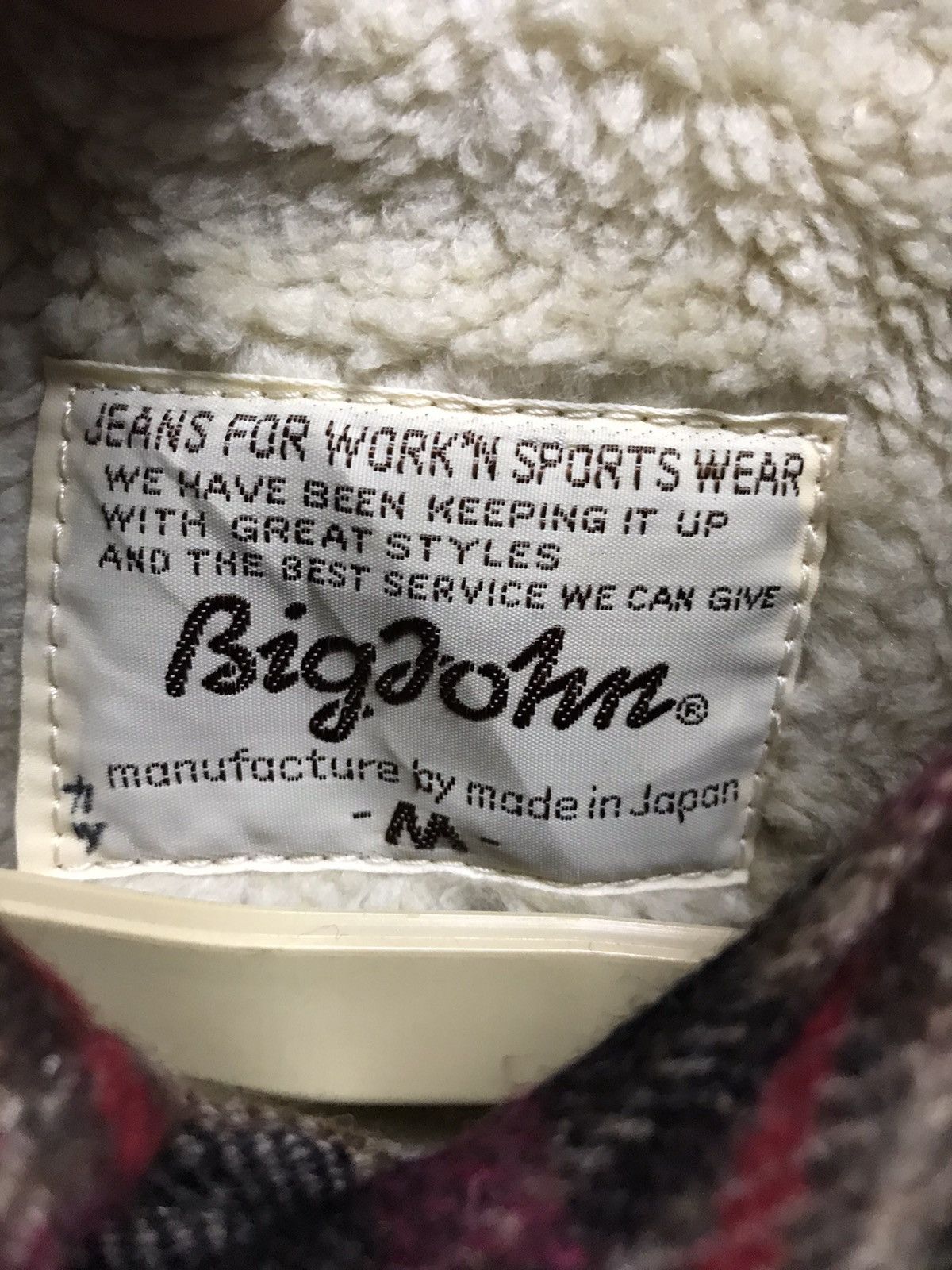 Big John × Japanese Brand × Vintage Vintage bigjohn wool flannel Size US M / EU 48-50 / 2 - 3 Thumbnail