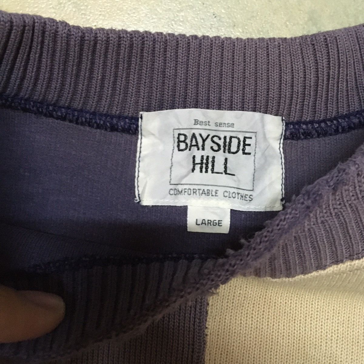 Japanese Brand Japanese Brand Colour Block Distressed Sweatshirt Crewneck Size US L / EU 52-54 / 3 - 6 Thumbnail