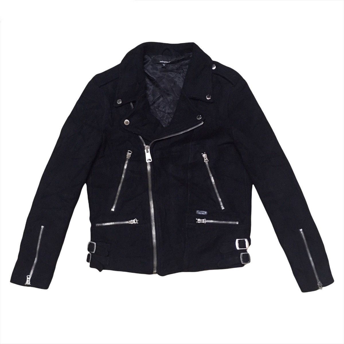 Japanese Brand Vintage Underground UK Double Collar Punk Bondage Jacket Size US S / EU 44-46 / 1 - 1 Thumbnail