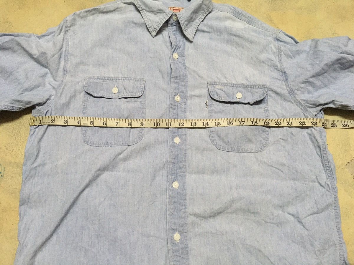 Levi's Vtg Levis Blue Denim Button up shirt western Size US L / EU 52-54 / 3 - 6 Thumbnail