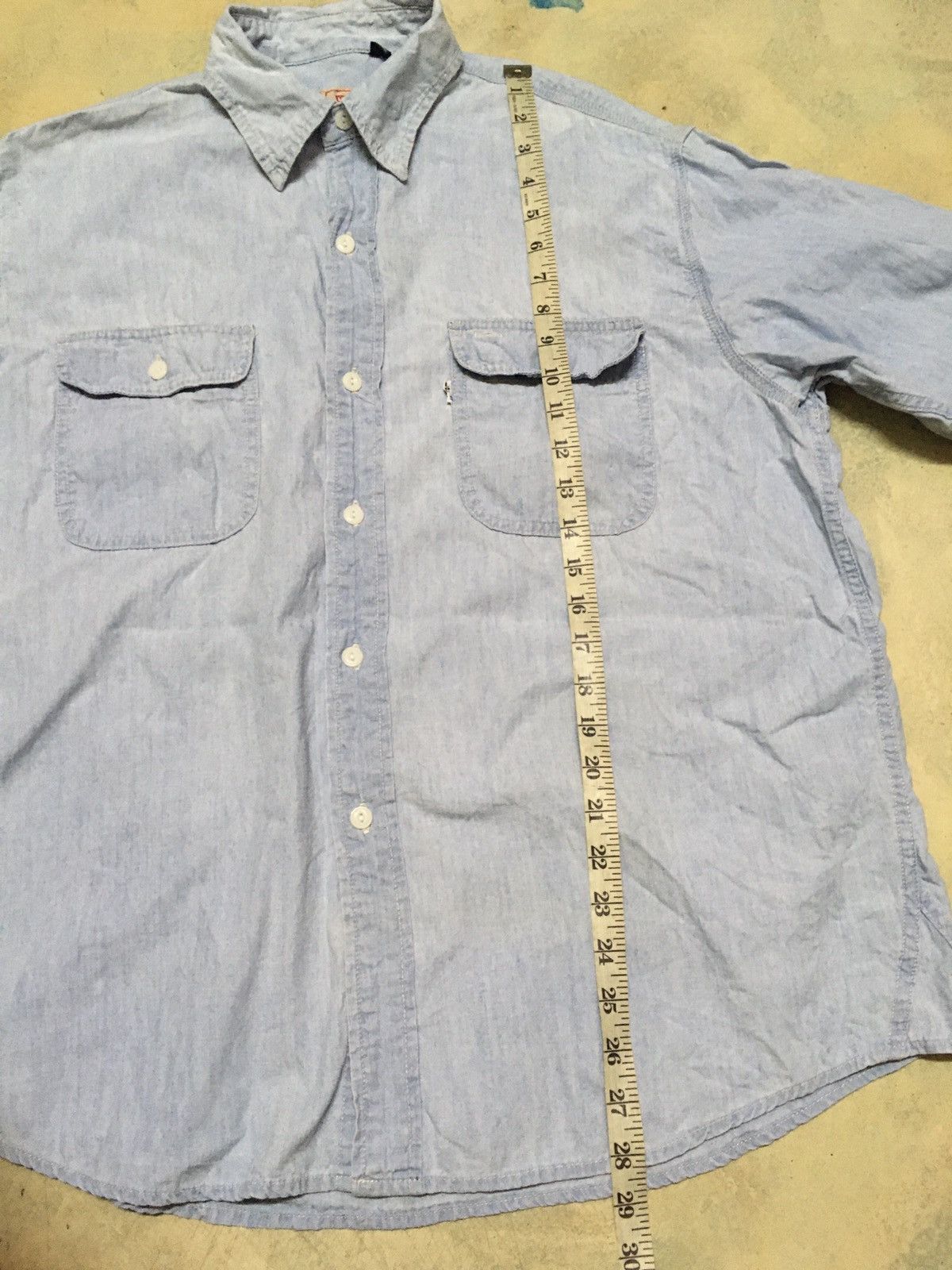 Levi's Vtg Levis Blue Denim Button up shirt western Size US L / EU 52-54 / 3 - 8 Thumbnail