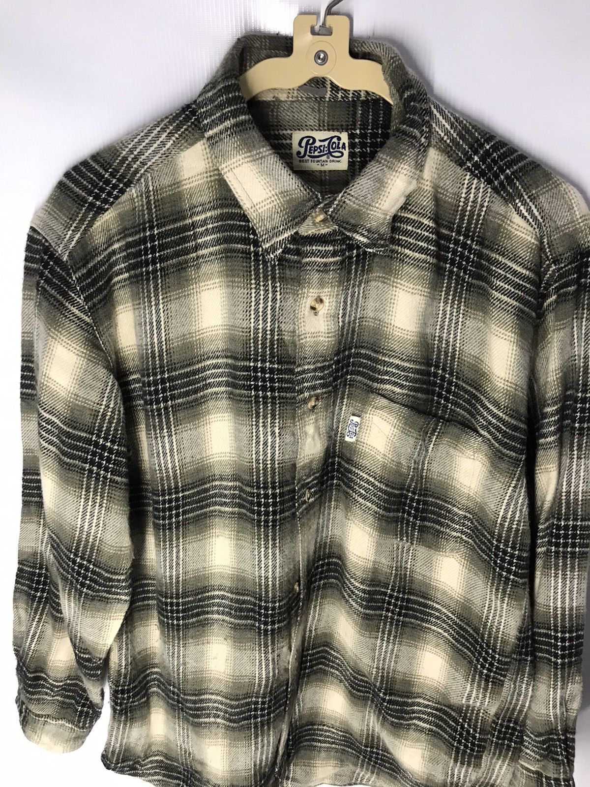 Coca Cola × Pepsi Vintage Pepsi flannel single poket Size US M / EU 48-50 / 2 - 6 Thumbnail