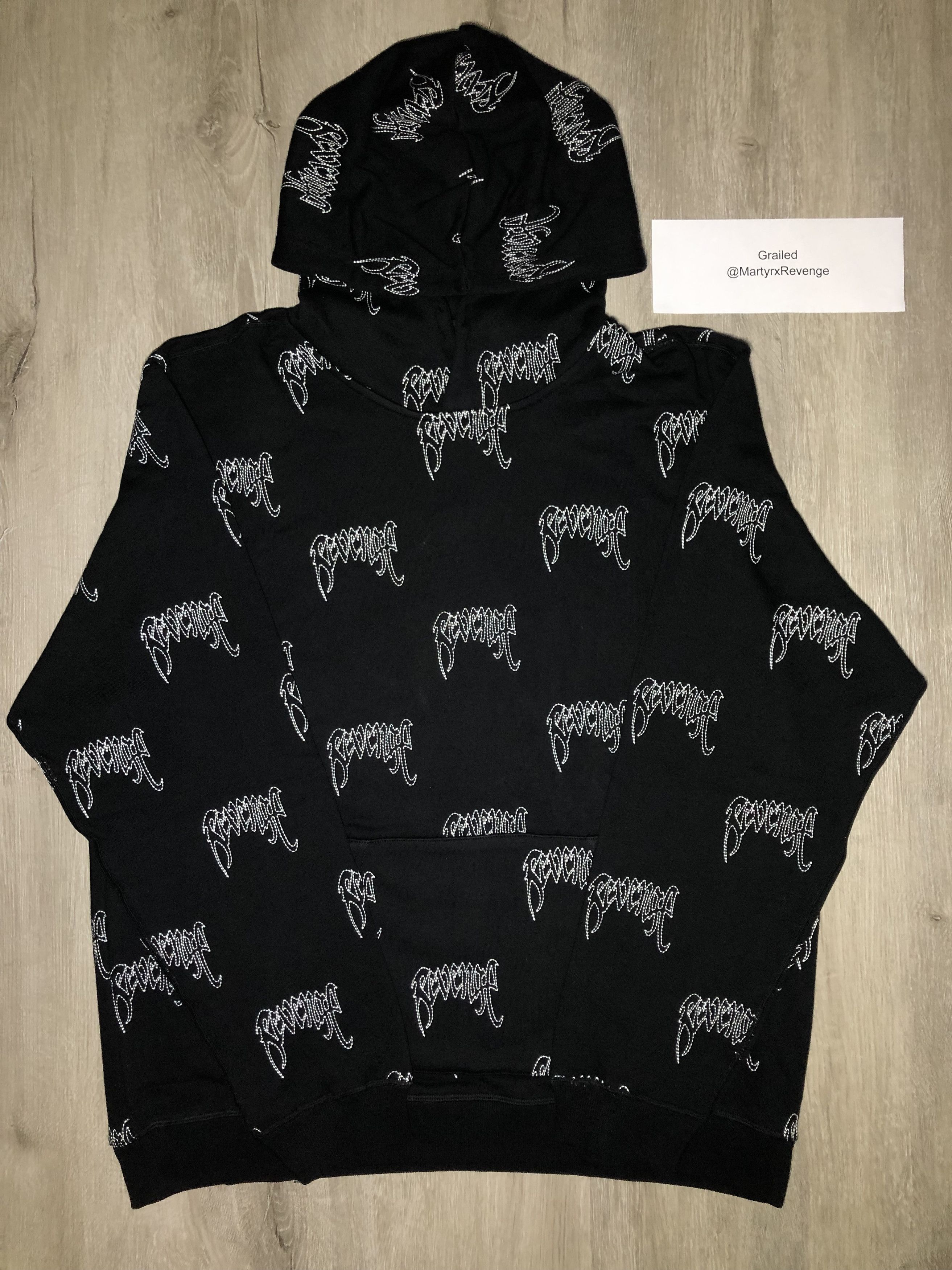 Revenge Revenge Embroidered Hoodie (DS) Size US L / EU 52-54 / 3 - 1 Thumbnail